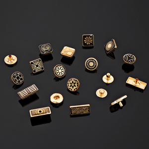 Custom Metal <b>Snap</b> Buttons Rectangle Vintage Embossed Logo Button Set for Thobe Shirt Decorative <b>Fasteners</b> - Product Image 6