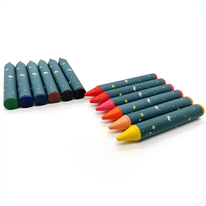 Buy Assorted Metallic Wax Crayons 12pk