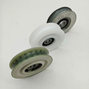 Rouleau de suspension de porte d'ascenseur Thysseen S8 K8, rainure ronde, diamètre 70 mm, épaisseur 17 mm avec roulement 6200, pièces de rechange pour ascenseur - Product Image 3