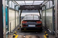 Machine de lavage de voitures électrique à jet d'eau 3600, robotisée à double bras, détection 3D, lavage automatique sans contact, séchage à l'air haute pression, usage commercial