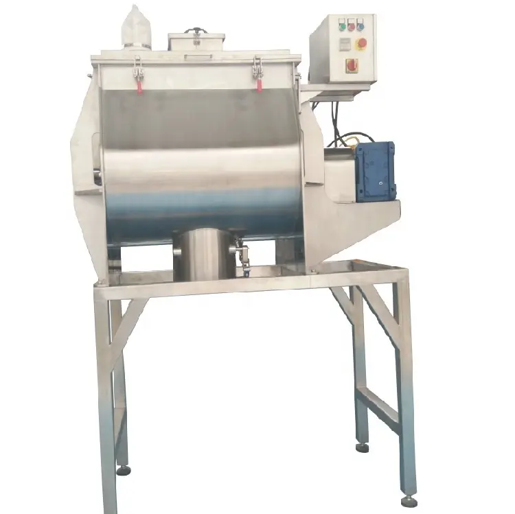 Rice Powder Agitation Single Shaft Paddle Blending Mixer with Spraying