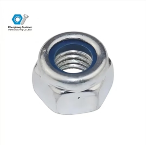 Lớp 6 kẽm mạ Hex mặt bích Nut tự khóa không trượt Metric M3 M4 M5 M6 M20 nhiệm vụ nặng nề - Product Image 2