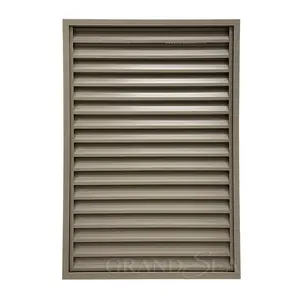 Ventilation burglar proof fixed aluminum louver shutter window with fly screen kitchen bathroom