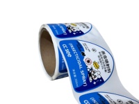 Étiquettes adhésives en papier couché, imperméables, impression personnalisée, colorées, fabriquées à Shenzhen, pour supermarchés, aliments, usage domestique, formes irrégulières