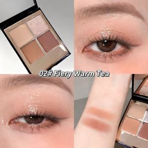 工場直送 高発色 防水 長持ち 8色以上 メタリック ダークマット グリッター アイシャドウパレット ミラー付き - Product Image 5