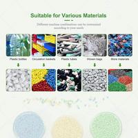 Granulateur à granulés souples de petite taille, machine à granulés PE PP HDPE LLDPE à deux étages, ligne de granulation de plastique recyclé