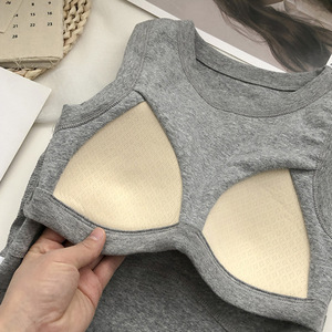 Women One-piece <strong>Bra</strong> Vest <strong>Seamless</strong> Underwear Sexy Push up <strong>Bras</strong> <strong>Tops</strong> Female Brassiere Lingerie <strong>Camisole</strong> with Chest Pad Cropped <strong>Top</strong> - Product Image 3