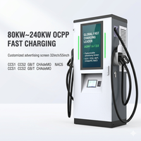 Nueva Estación de Carga Rápida para Vehículos Eléctricos EVTAURUS Ocpp Smart 160kw 180kw 240kw CCS2 Gbt Nacs Chademo Modelo Jt40-D-26.6.8 380V