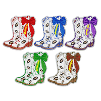 Patch brodé personnalisé en sequins pour bottes de cowboy, motif football pour le jour du match, pour vêtements et vestes, vente en gros