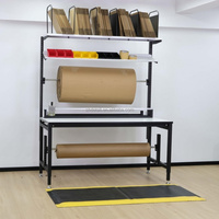 Mesa de Embalaje DETALL con Altura Ajustable para Operaciones de Envío, con Iluminación LED y Opciones de Alimentación