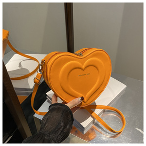 Borsa a Tracolla in Pelle PU con Chiusura a Zip a Forma di Cuore, Design Personalizzato, Nuovo Stile 2025 - Product Image 5