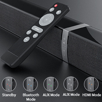 Speaker Soundbar nirkabel TV untuk sistem teater Rumah, Speaker Soundbar suara nirkabel TV dengan koneksi BT/ARC/OPT/AUX untuk sistem teater Rumah