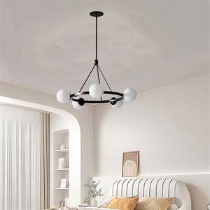 <span class=keywords><strong>Lustre</strong></span> de chambre à coucher post-moderne tendance, luminaires suspendus en bois naturel de Foshan - Product Image 4