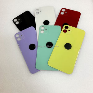 Vitre arrière grand trou pour <span class=keywords><strong>iPhone</strong></span> 12 pro max 12 mini, vitre de couverture arrière remplacer pour 11 PRO MAX X XS MAX XR <span class=keywords><strong>8</strong></span> <span class=keywords><strong>PLUS</strong></span> SE - Product Image 3