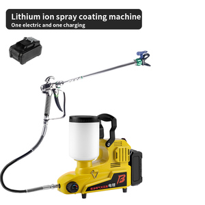Yüksek voltajlı havasız lateks boya püskürtücü kaplama 21v DIY el havasız püskürtme makinesi lityum pil püskürtme tabancası - Product Image 3