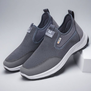 Zapatos casuales transpirables de verano para hombre, estilo papá, tejido volador transfronterizo, de boca baja, para mediana edad y mayores - Product Image 2