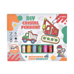 งานฝีมือศิลปะสำหรับเด็กตลกของเล่นเพื่อการศึกษาชุดวาดภาพแบบทำมือสำหรับงานวิศวกรรมยานพาหนะ3D ของเล่นภาพวาดกาวสามมิติ - Product Image 2