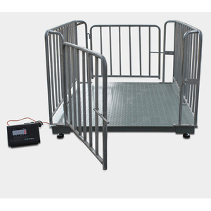 Điện động vật chăn nuôi gia súc lợn trọng lượng Quy mô sàn 3t kỹ thuật số cừu đo trọng lượng quy mô với hàng rào - Product Image 3