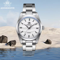 ADDIESDIVE AD2030 Montre Homme de Plongée Quartz Populaire Vente Chaude en Acier Inoxydable 316L Étanche 100M Montre-Bracelet de Luxe Simple