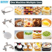 Sunlianzn EX10-1 Mini Máquina Inyectora Manual Semiautomática para Rellenar Pasteles con Mousse, Nueva para Uso en Panadería, Rellena con Leche y Agua