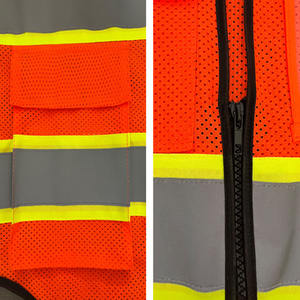 Chaleco DE SEGURIDAD personalizado 2025 con alta visibilidad y señal reflectante Ropa de seguridad con logotipo personalizado de fábrica - Product Image 4