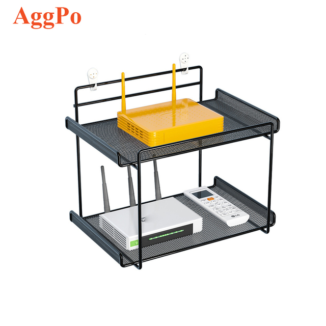Wall Media Stand Router Shelf AV Shelf for Ps4/Cable Box DVD Players/Router Shelf/Game Console Streaming Media Equipment