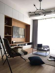 Kayu Solid Modern <b>TV</b> <b>Cabinet</b> Wall Mount Design in Particle Board <b>Wood</b> Style - Product Image 4