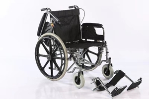 Fauteuil roulant tout-terrain pour personnes handicapées, confortable, robuste, réglable, avec repose-pieds et roues magnétiques, pour les soins à domicile - Product Image 6