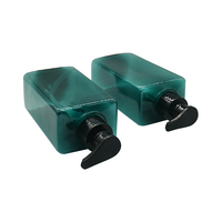 Bouteille de shampooing en plastique PET 400ML Corps carré Bouteille de savon à pompe à pression