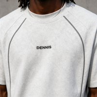 Ensemble deux pièces personnalisé pour homme : survêtement d'été en coton 100 %, t-shirt ample et short long – Vente en gros de streetwear pour homme