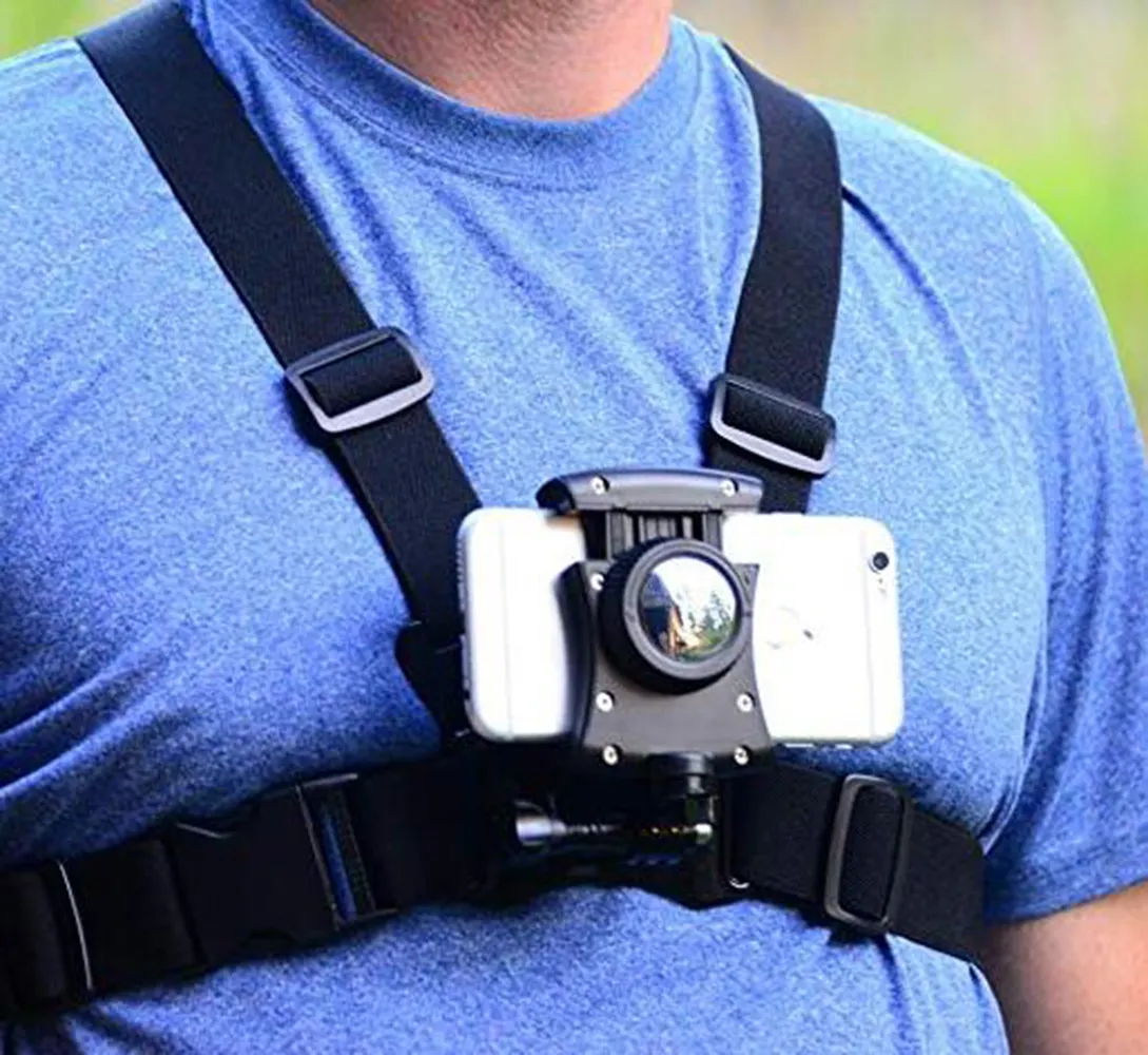 New hot smartphone phone chest strap harness go pro for phone holder Camera Mount Quick Clip for gopros phone