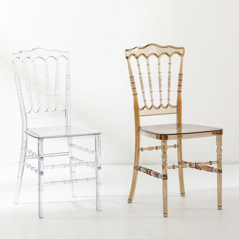 Rovan đồ nội thất pha lê Pháp Louis ghế ma ghế rõ ràng nhựa Polycarbonate Tiffany nhựa chiavari tổ chức sự kiện cho thuê Acrylic