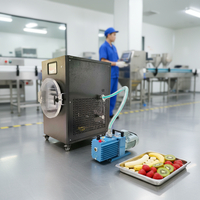 Machine de lyophilisation commerciale pour aliments (viande, bonbons, légumes, fruits, café, fleurs) de 1 à 20 kg