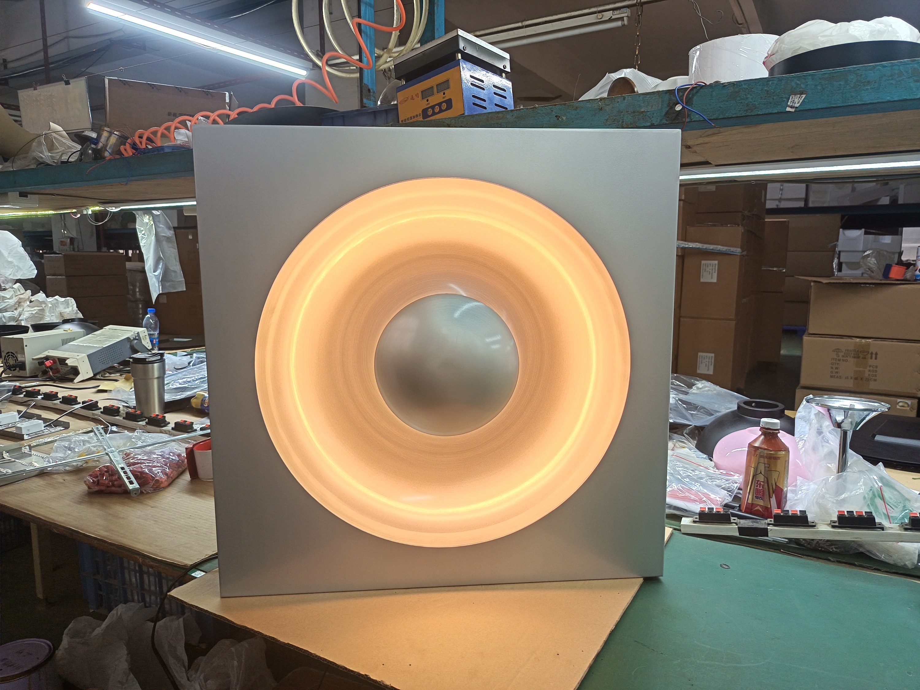 Art Deco Brushed Aluminum Round Wall Lamp LED Sconce for Living Room Bedroom Wall Lamp · image 4