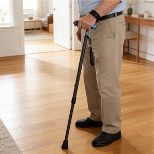 Bastón Inteligente con Luz LED Telescópica Ajustable y Portátil, Bastón para <span class=keywords><strong>Personas</strong></span> <span class=keywords><strong>Mayores</strong></span> con Luz LED - Product Image 6