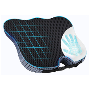 Ergonomic Orthopedic <b>Memory</b> <b>Foam</b> Eco-Friendly Breathable Removable Washable Car Seat <b>Cushion</b> Driver's Wedge-Shaped Lumbar Pillow - Product Image 4