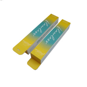 Biểu tượng tùy chỉnh gấp treo cửa sổ bao bì sản phẩm Hộp đầy màu sắc thiết kế rỗng cho triển lãm làm bìa giấy Matt cán - Product Image 1