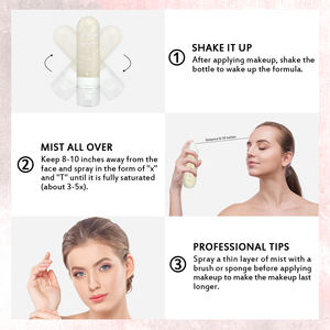 VIOLA HOUSE-Spray impermeable para <span class=keywords><strong>maquillaje</strong></span>, Spray de configuración de <span class=keywords><strong>maquillaje</strong></span>, resistente al agua, con control de aceite, de larga duración - Product Image 4