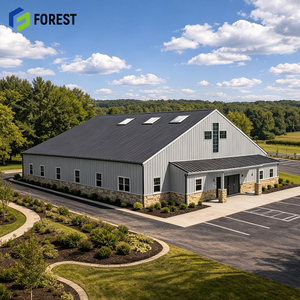 <b>Large</b> Span Metal Steel Structure Warehouse Community Worship Hall Framework Fabrication Company Professional Service - Product Image 1
