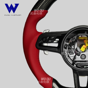 Volante de Fibra de Carbono Compatible con <span class=keywords><strong>Porsche</strong></span> Panamera, Macan, Cayenne, 718, 918, 911, 992, 991, 997, 985, 981, 970, 958 - Product Image 4