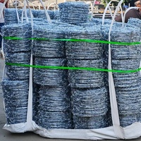 Bobine de fil barbelé simple ou double torsadé |   Fil de fer résistant aux intempéries et antirouille |   Haute résistance à la traction économique |   Mur de clôture de ferme/ranch