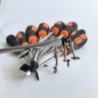 Tournevis à percussion en gros d'usine, qualité industrielle, tournevis Phillips DIY, embouts magnétiques, finition chromée, boîte en plastique OEM