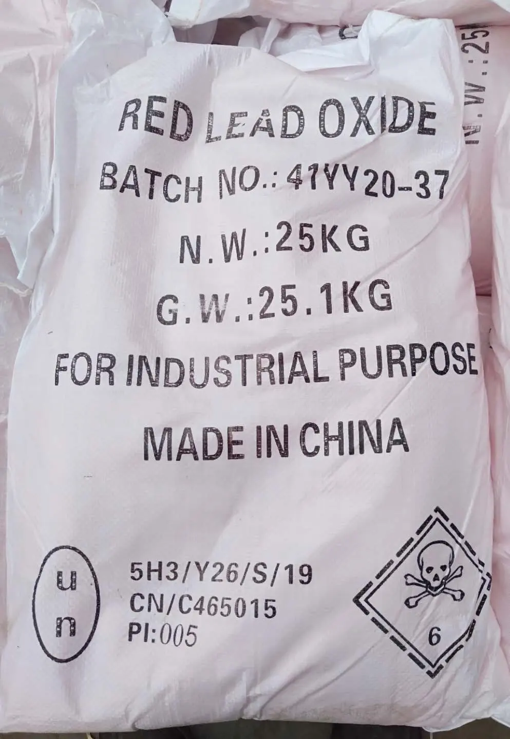 Rood Loodoxide, Loodtetroxide, Pb3o4, Rood Oxide Lood Cas 1314-41-6