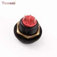 Interrupteur à bouton-poussoir étanche IP67 TOOWEI 12 mm avec borne de soudure pour chargeur compact