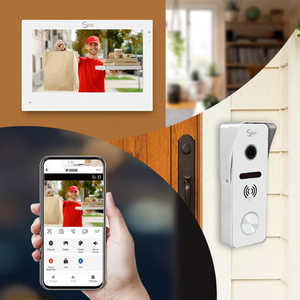 <span class=keywords><strong>Videoportero</strong></span> para Apartamentos con Monitor Táctil de 7 Pulgadas, 1080P, Kits de Teléfono Inteligente para Puerta TUYA, Desbloqueo con Tarjeta IC <span class=keywords><strong>3</strong></span> en 1, Resistente al Agua, con Sensor de Movimiento - Product Image 2