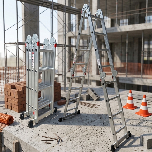 Original Factory Price Steps Telescopic  Folding Ladder Multi Purpose Aluminum Tripod Ladder