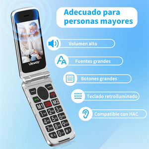 Telefono Cellulare Flip 2G <span class=keywords><strong>MINI</strong></span> per Anziani - Product Image 2