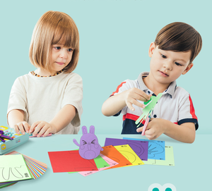 Maternelle bricolage à la main jouet éducatif dessin animé <span class=keywords><strong>couleur</strong></span> <span class=keywords><strong>Origami</strong></span> papier découpé jouets pour enfants amusant travail et jeux d'art sac emballé - Product Image 5