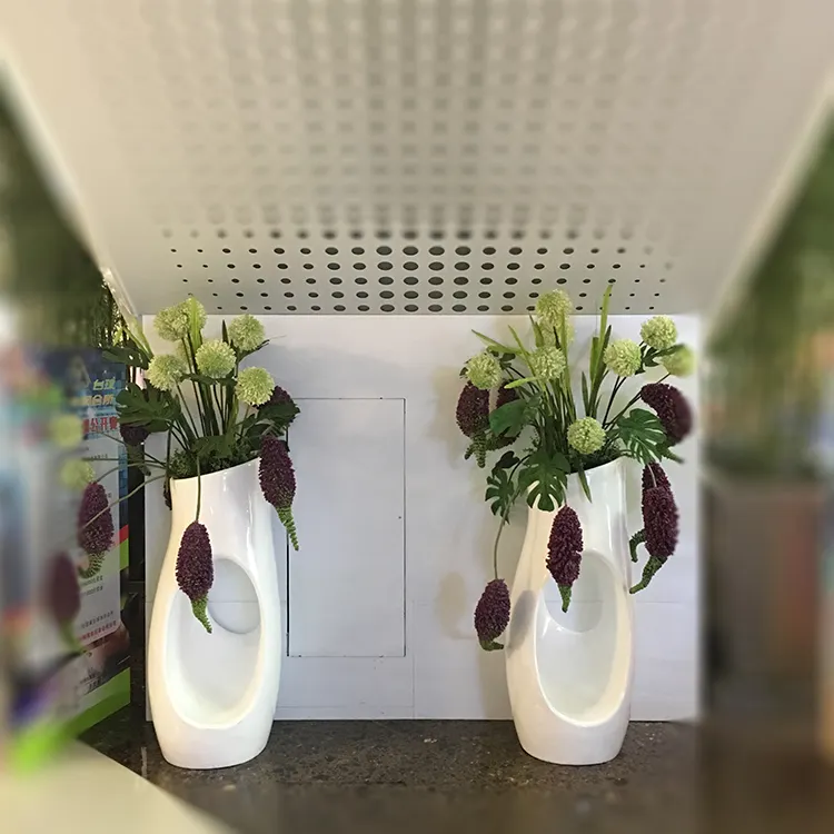 Riesige Glasfaser vase Einkaufs zentrum dekorative Blumentopf Glasfaser Pflanzer Skulptur Dekoration