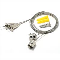 Fil de Suspension de haute qualité 2.0*1000mm Kit de Suspension de pince à câble métallique support de câble de plafond système de suspension d'éclairage